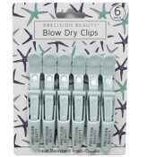 Wholesale - 6pk TEAL BLOW DRY CLIPS C/P 72, UPC: 769898984860